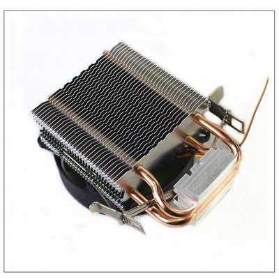 兰硕迷你版9cm双铜管775cpu散热器静音1155AMD2011针台式机风扇