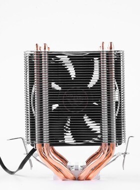 厂家直供德力风cpu风扇4铜管双塔775AMD1155  2011台式电脑散热器