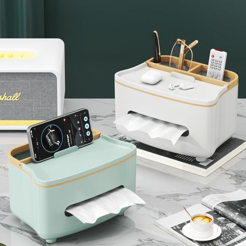 网红轻奢纸巾盒客厅高档纸巾盒茶几多功能遥控器家用桌面创意摆件