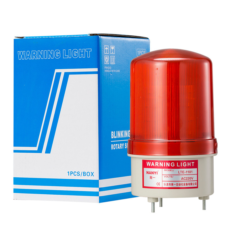 旋转警示灯报警闪烁灯LTE-1101无声LED报警器12v220v380v36v48v