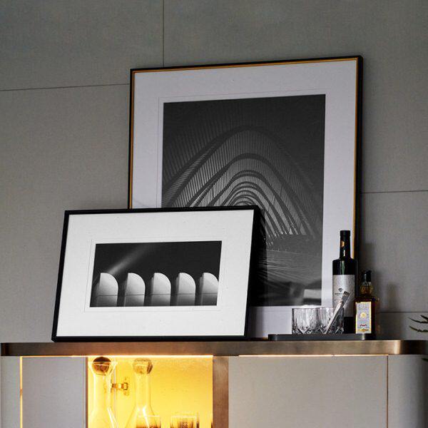 黑白极简高级感装饰画客厅书房墙面挂画玄关柜酒柜餐边柜软装饰品