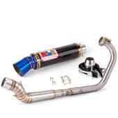 150 尾段无损安装 排气管前段一体式 R150摩托改装 适用于Raider