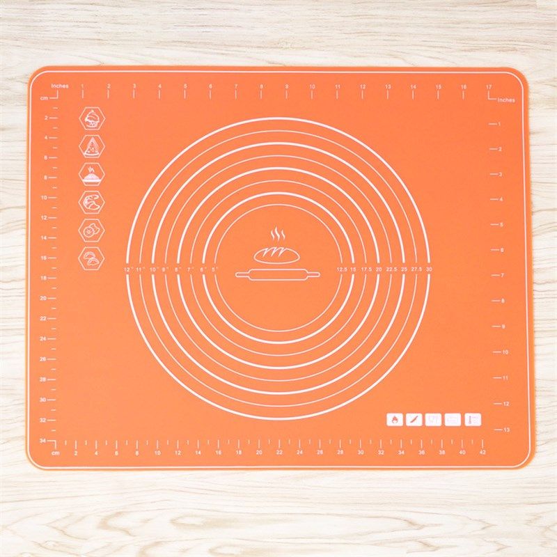 新款铂金级加厚硅胶垫硅胶案板揉面垫和面垫烘焙厨房工具揉面垫