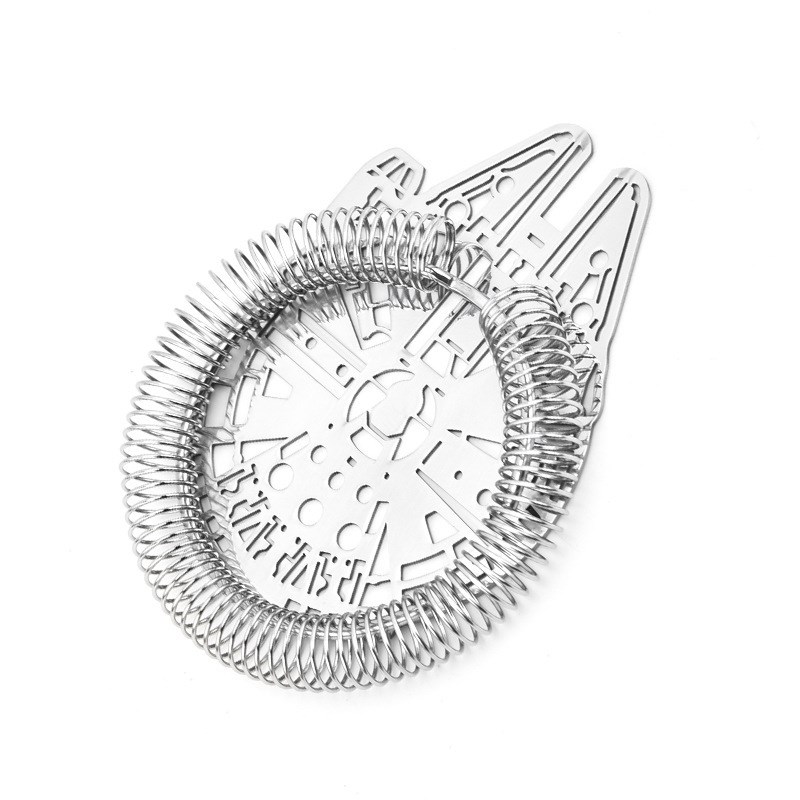 航天器滤冰器304不锈钢玫瑰金冰块过滤器调酒隔冰器酒吧工具现货