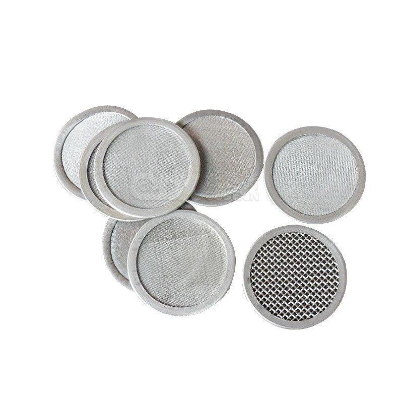 304双层包边不锈钢过滤网 无缝包边橡胶颗粒过滤片圆形过滤网片
