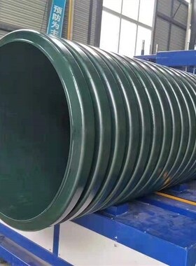 mpve双壁波纹管 绿色排水波纹管 聚乙烯MPVE排水管DN300