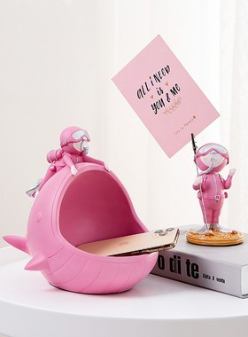 潜水员收纳盒便签夹年会t礼物夹子创意桌面摆件送男生同学毕业礼