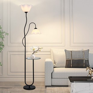 北欧风落地灯客厅沙发旁边现代简约茶几立式 智能台 卧室20U23新款