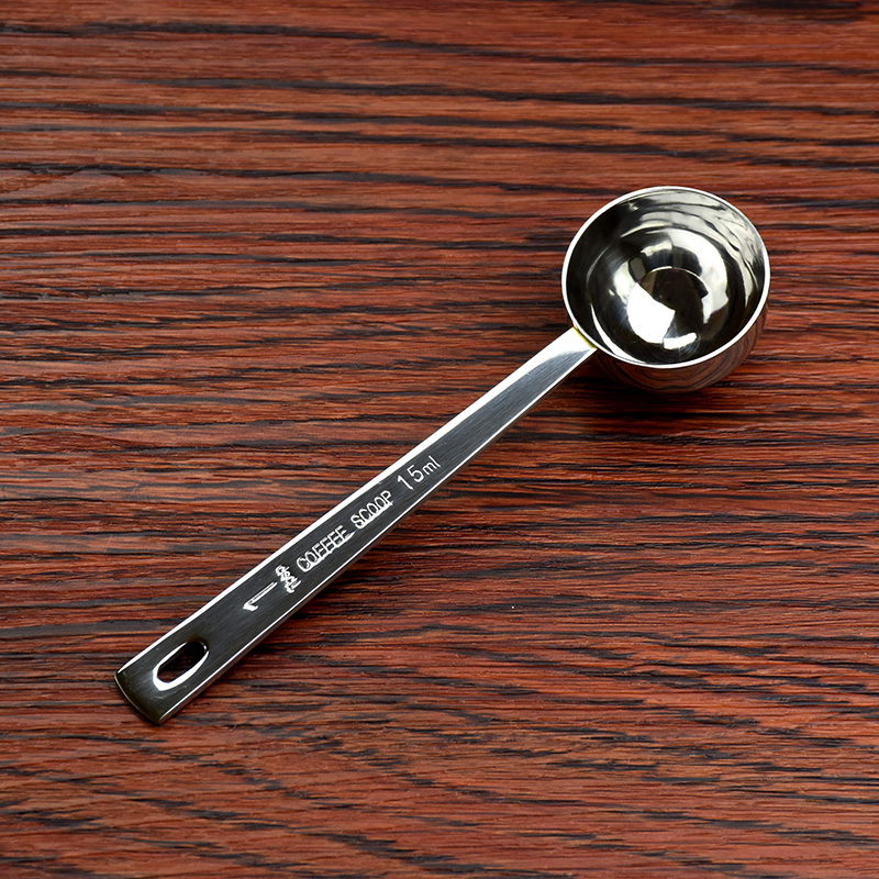 不锈钢咖a啡勺咖啡豆量勺果粉勺奶粉勺烘培用量匙10g15ml量勺汤勺