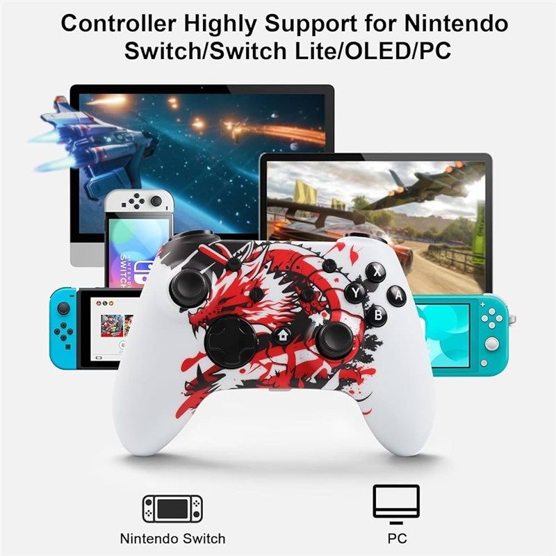 私模switch pro无线蓝牙游戏手柄switch PC 安卓六轴双震动手柄