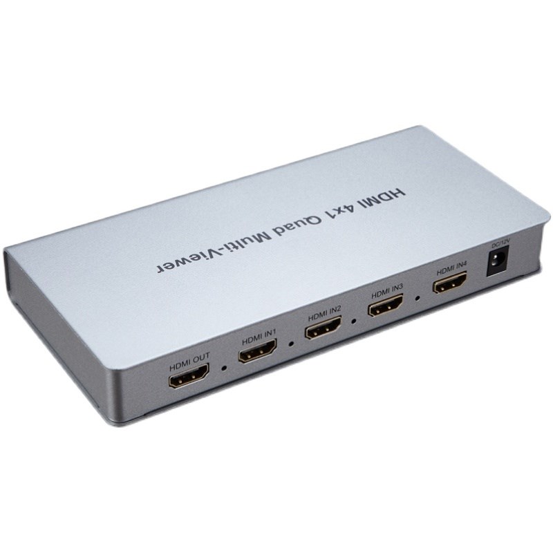高清二进一1出HDMI两2画面分割器视频屏幕显示电脑监控盒无缝切换