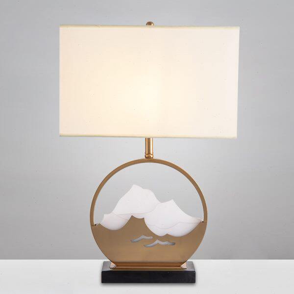 新中式山水现代装饰台灯酒店展厅样板房创意客厅卧室床头台灯