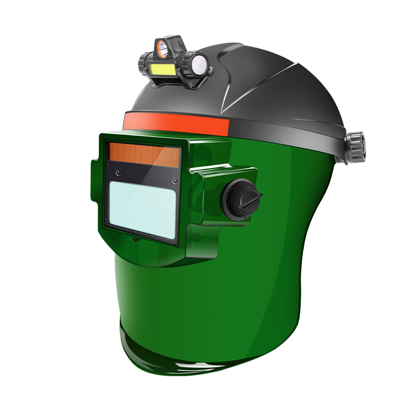 氩弧焊帽子电焊面罩具q自动变光真彩头戴式防护罩焊接头盔焊工