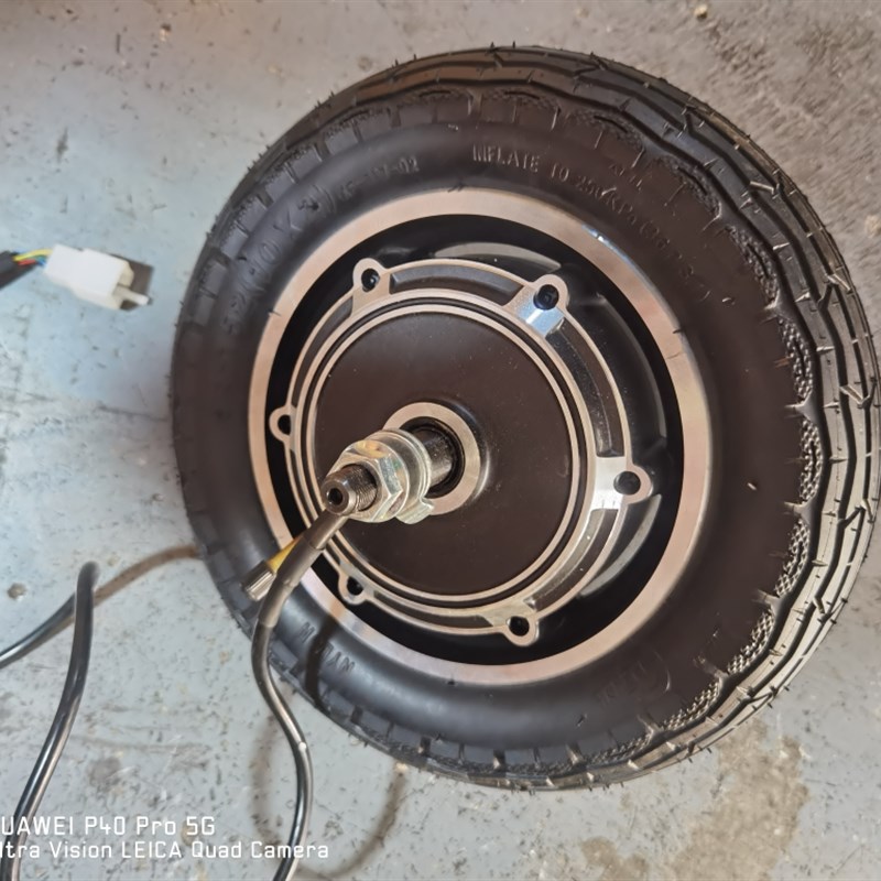 10寸碟煞轮毂无刷滑板车电动车马达配10*2.125 2.5 2.75 3.0轮胎