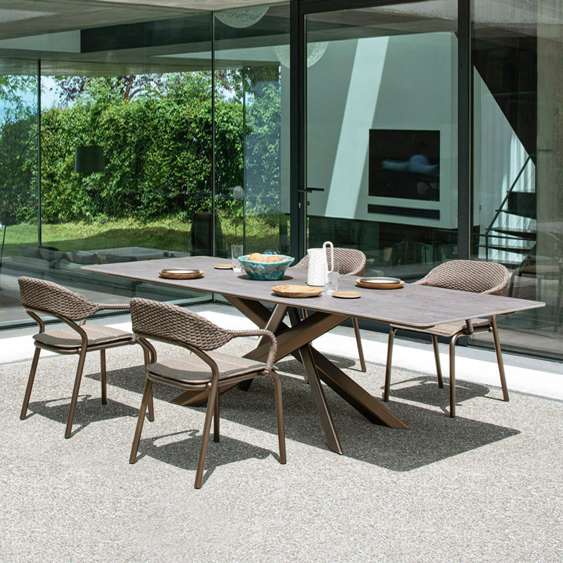 户外桌椅庭院民宿花园阳台藤椅海边露天餐厅桌椅室外休闲藤编家具