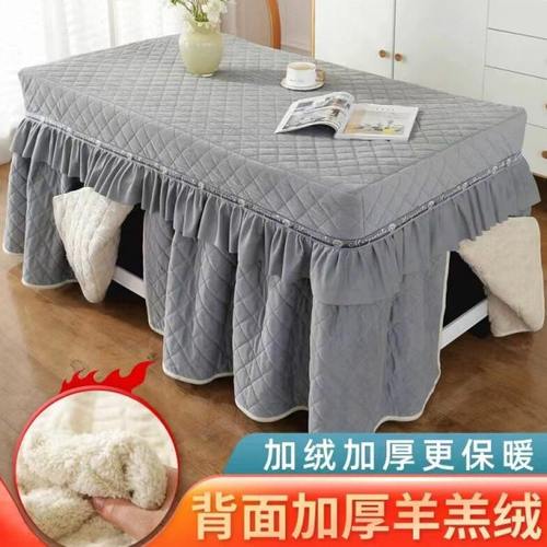 烤火桌子罩套电炉罩烤火罩新款加绒加厚长方形烤火炉电暖烤火桌罩