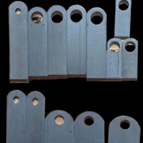 防盗窗配件1.5厚铁支架层板托焊接铁片铆钉孔径铁艺冲片支撑固定