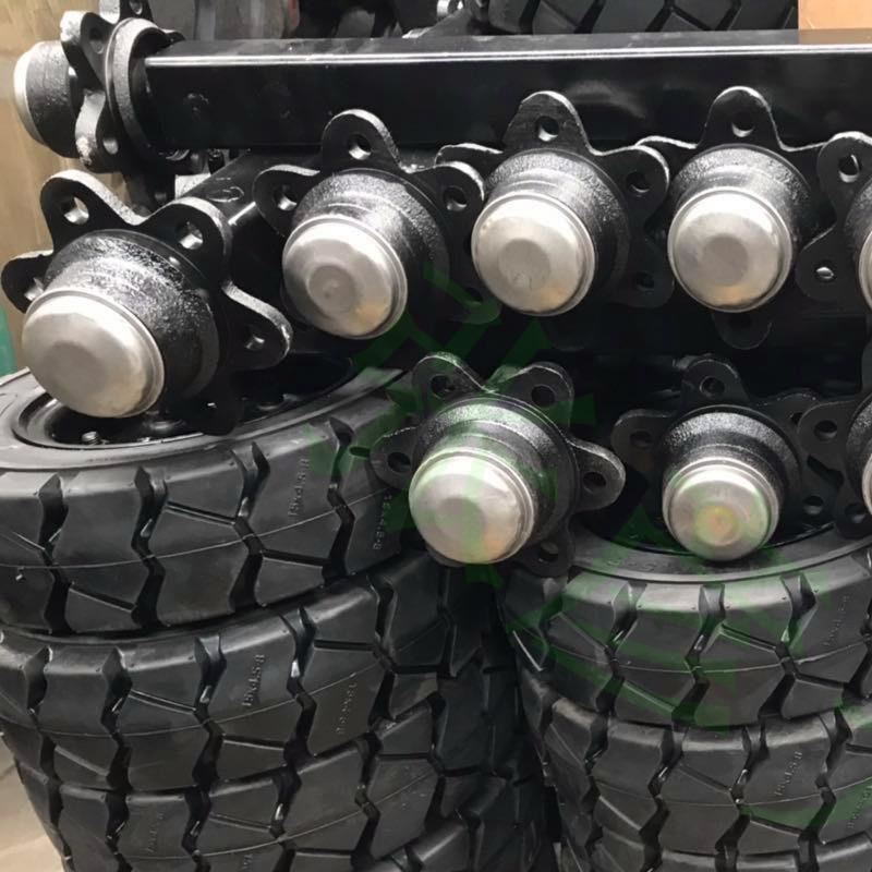 拖车设备实心轮港口/机场/隧道台车配套独轮万向架子轮800x200轮