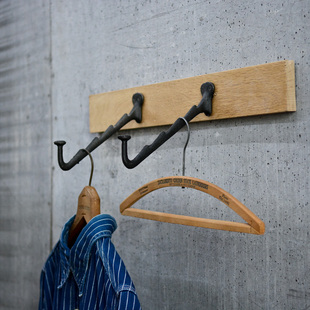 蘑菇空间复刻壁j挂钩 饰壁钩家用壁勾复古铸铁钩衣帽 店铺装 修装