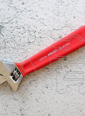 德国霍夫曼HOLEX 带手柄套膜 活动扳手100mm150mm200mm250mm300mm