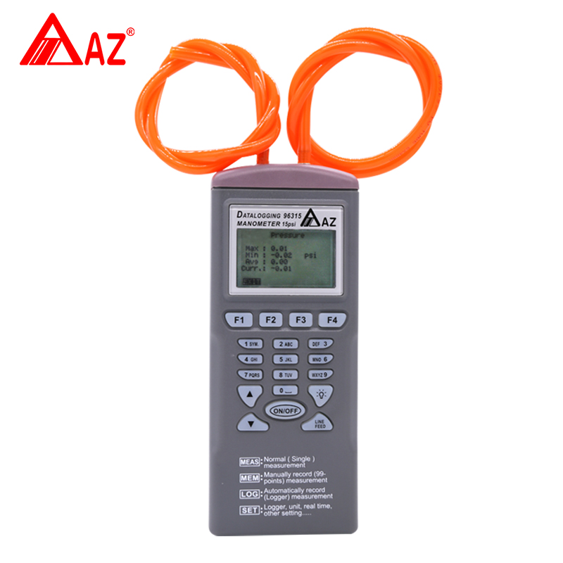 衡欣AZ96315数字微压差计智能型压力记录器数字压力计电子压差表