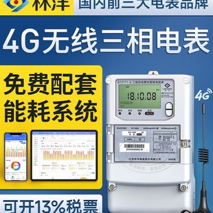 林洋4G无线远程抄表三相四线智能电表15 A互感器多功能电表