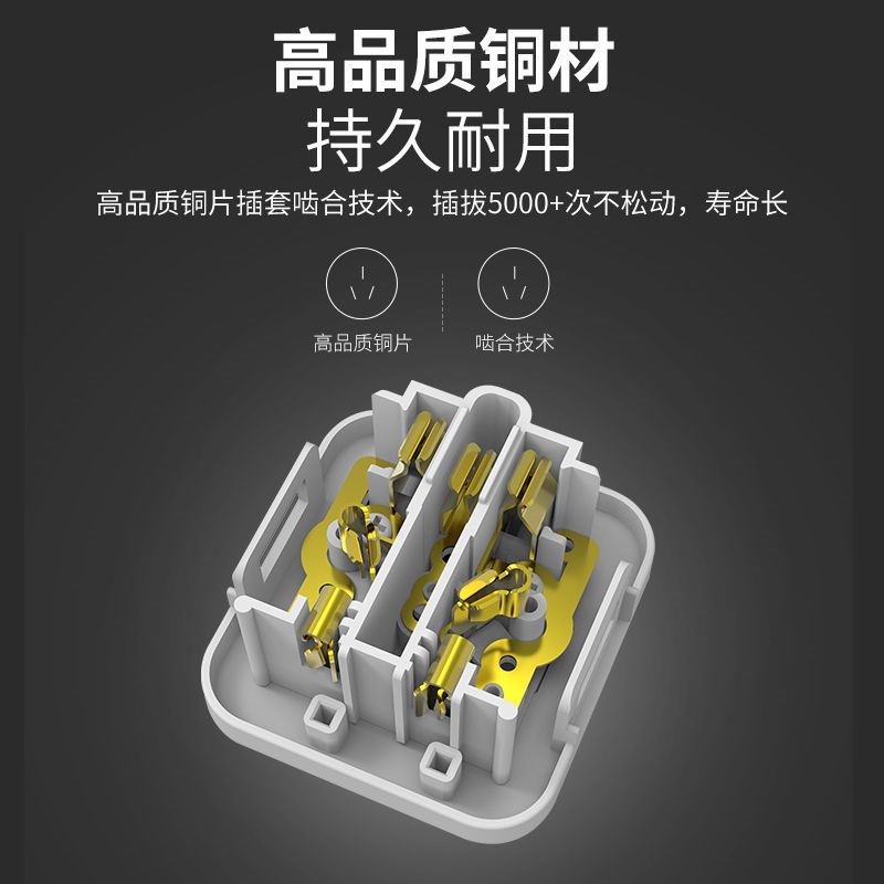 两孔转三孔插座2脚转3脚插头家用宿舍一转多位无线转换器插座插排