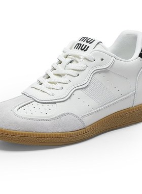 5.5cm小个子内增高德训鞋女鞋新款白色板鞋厚底百搭时尚休闲鞋女