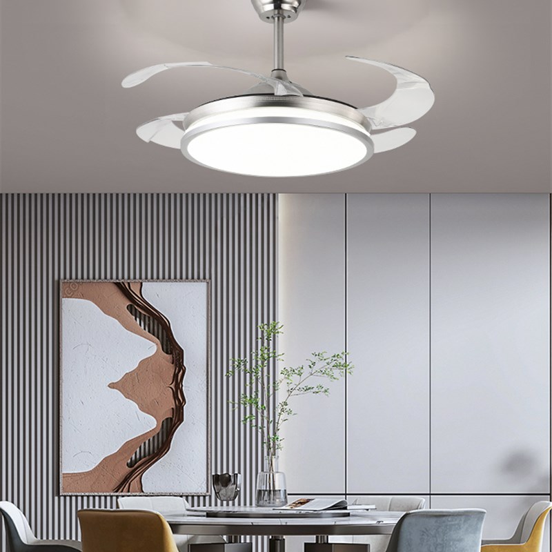 超薄隐形吊扇灯吊扇灯变频大x风力简约现代家用客厅饭厅卧室吊扇