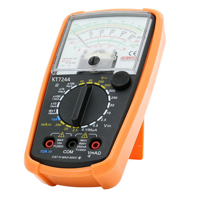 KT7244指针式多功能机械万用表保护套防摔抗震高精度内磁防烧表头