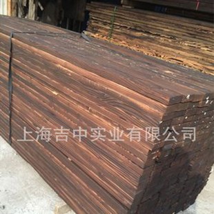 花旗松火烧碳化松木板 门窗框樟子松碳化木 桥梁建造樟子松木板材