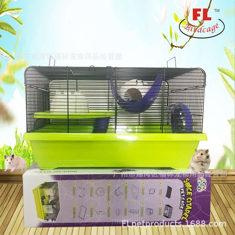 大号仓鼠笼基础笼仓鼠笼子用品金丝熊窝别墅单双层 Hamster cage
