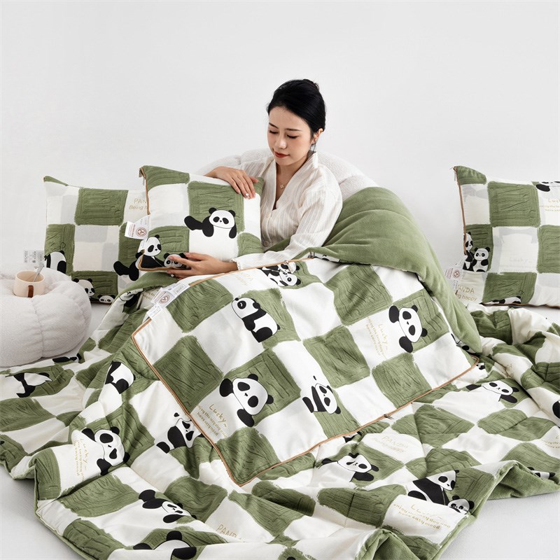 A类全棉牛奶绒两用抱枕被子加厚汽车靠垫办公室沙发午睡枕头毛毯