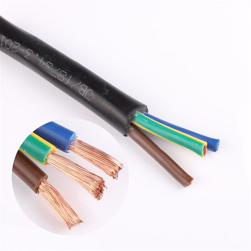 防水电源线RVV2芯3芯4芯5芯软护套电缆线0.3 0.5 1.5 2.5 4 6平方