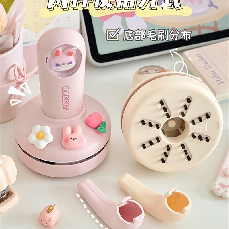 小学生桌面清洁器电动大吸力吸尘器迷你小型充电式儿童学习专用随