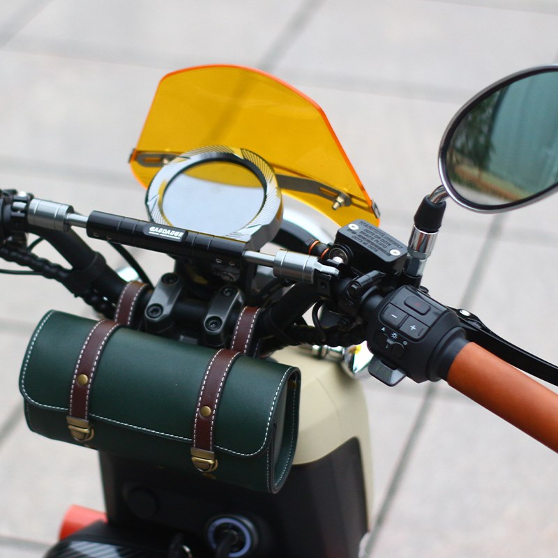 小牛U2/2022款UQi+复古碳纤维改装挡K风板车台塞转向尾灯坐垫车包