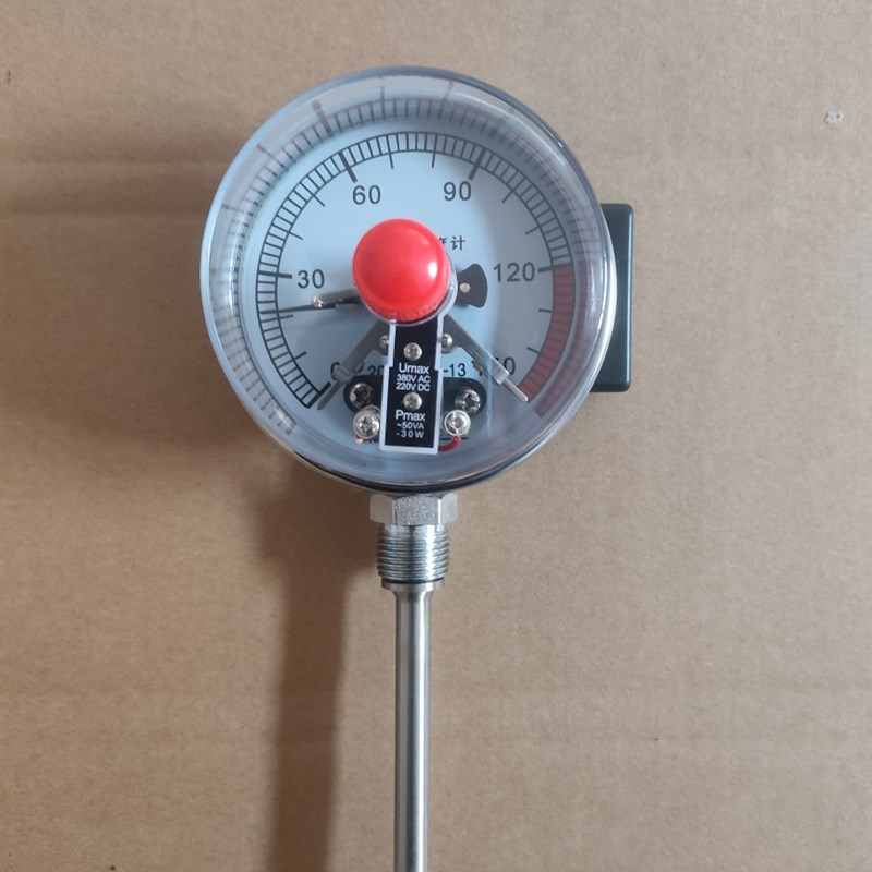 河北正润电接点双金属温度表wssx-411上下限开关量工业温度计径向