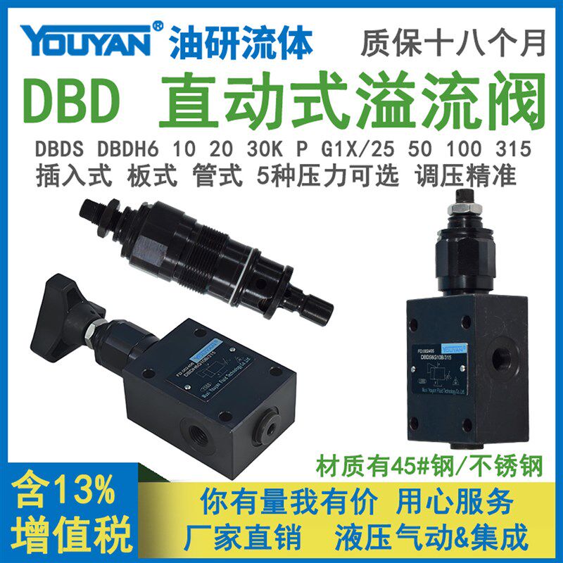 DBDS10K1X/315压力控制阀DBDH6K1X板式200溢流阀30P调压15G管式25