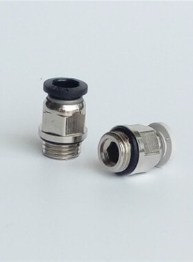 快速接头PC-G快插铜镀镍接头PC16-G06 气管接头直通G螺纹带密封圈