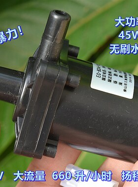 暴力大功率 45W 无刷水泵 DC24V 扬程 8米 大流量 660升/小时