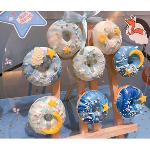 直销亚克力生日派对婚礼装饰布置道具创意甜品摆台甜甜圈展示架板