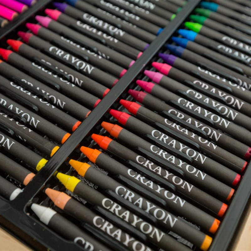 251木盒儿童绘画画笔套装水彩笔蜡笔套装彩铅幼儿园 水彩笔 儿童