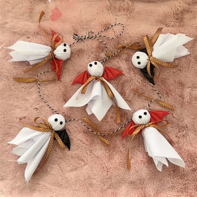 Halloween Ghost Ornaments万圣节幽灵娃娃花环创意节日装饰挂件