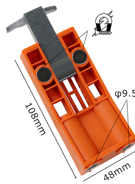 斜孔打位器带磁性夹持定孔器开孔夹具斜眼钻孔木工工具