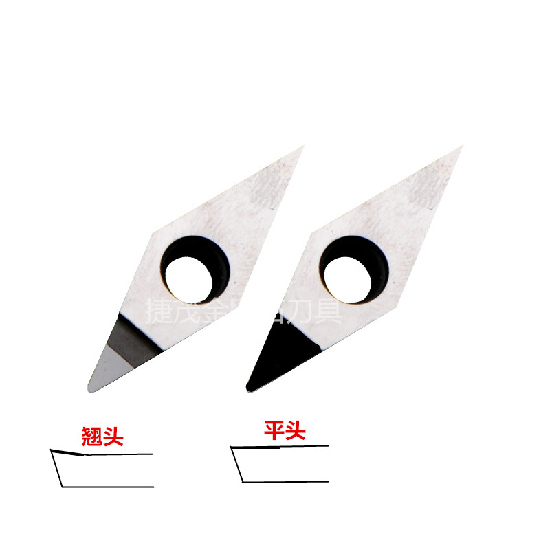 汽车轮毂拉丝修复刀片金刚石PCD无雪花挤压VCMT160408 VCGT160404