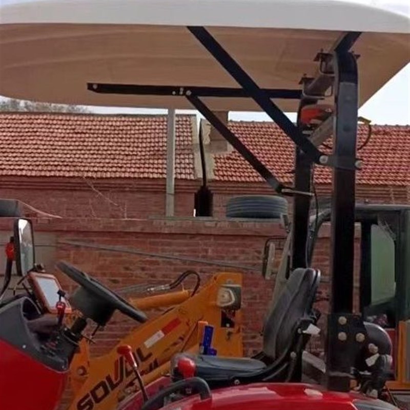 拖拉机遮阳棚东方红新款塑料四轮遮顶棚挡雨加厚支架泰山雨棚