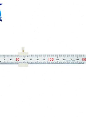SHINWA亲和测定企鹅牌直尺 亚光 15cm 带红数字 带挡块 JIS 76751