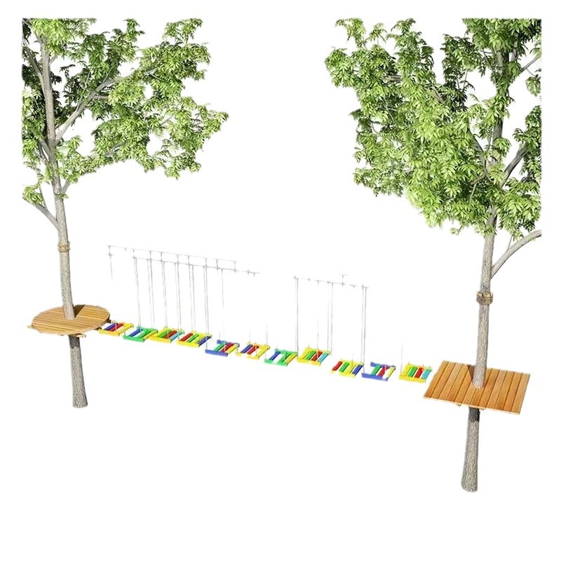 户外丛林魔网蹦床景区儿童绳网大型蹦床网红游乐设备儿童乐园穿越