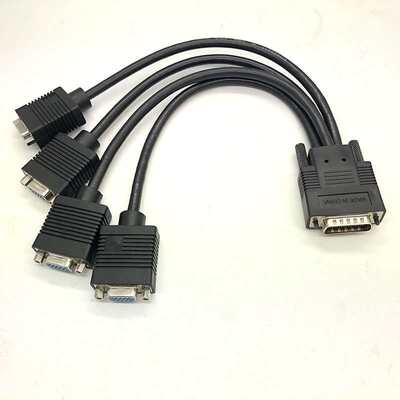 lfh60转vga线scsi连接线m9120 dms59 4vga 4屏模拟升级线缆信号线
