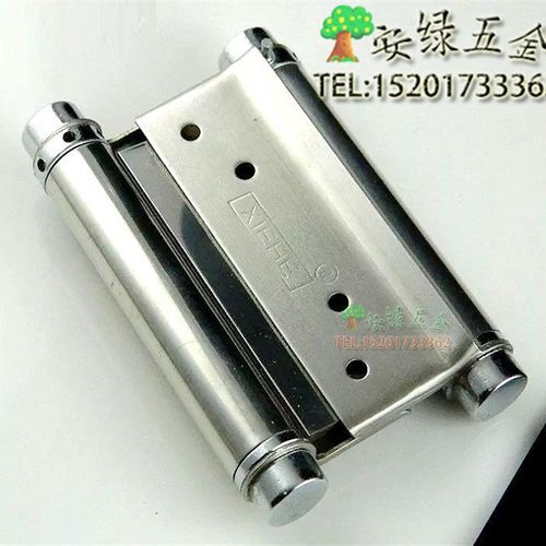 不锈钢弹簧合页内外开双开门合页双向牛仔门自由闭门器回位铰链